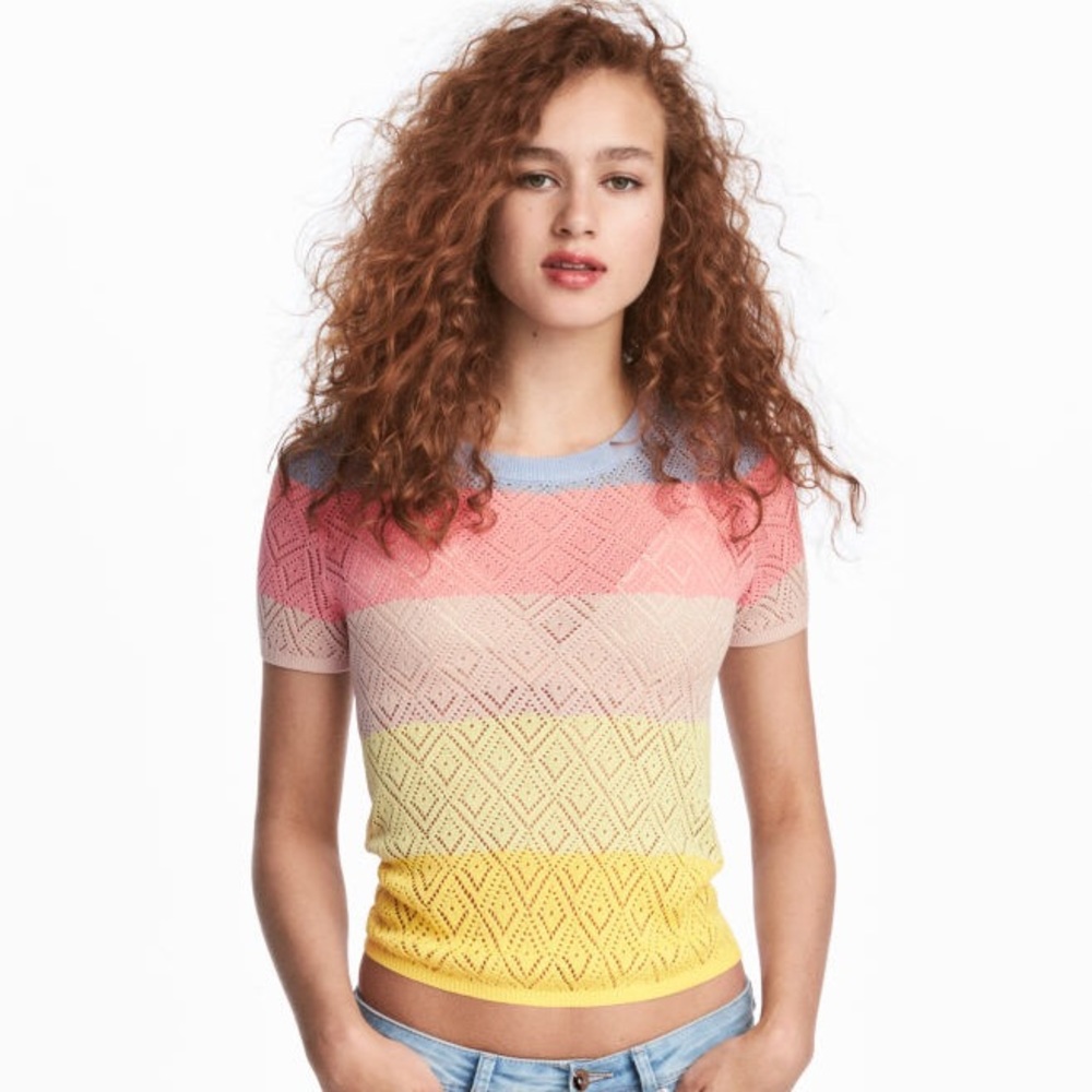 H&M Colorful Net Top